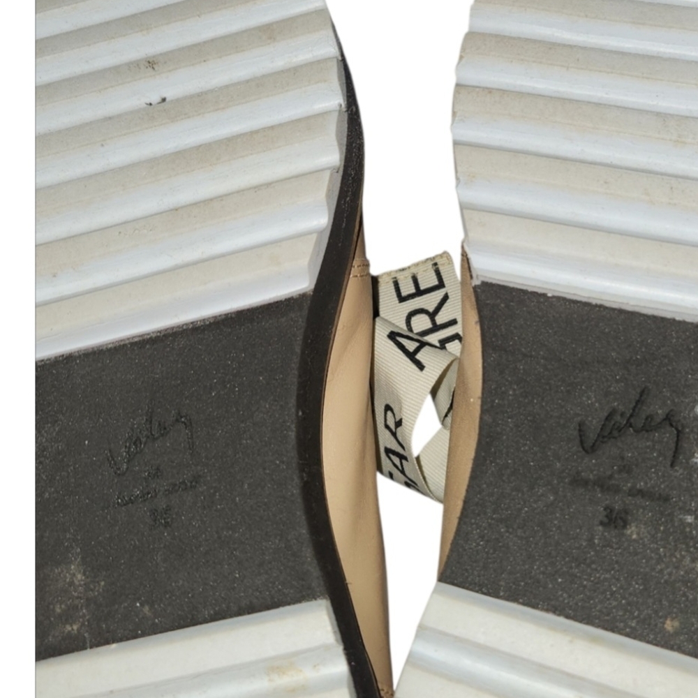Varley Beige Leather Loafers - Picture 4 of 4